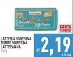 Iperfamily Burro SoreSina Lattepanna offerta