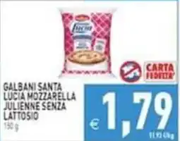 Iperfamily Galbani Santa Lucia Mozzarella Julienne Senza Lattosio offerta