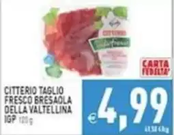 Iperfamily Citterio taglio fresco bresaola della valtellina offerta