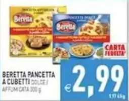 Iperfamily Beretta pancetta a cubetti dolce offerta