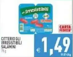 Iperfamily Citterio gli irresistibili salamini offerta