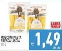 Iperfamily Mosconi pasta fresca liscia offerta