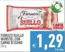 Iperfamily Fiorucci Suillo wurstel con carne di suino offerta