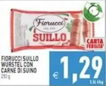 Iperfamily Fiorucci Suillo wurstel con carne di suino offerta