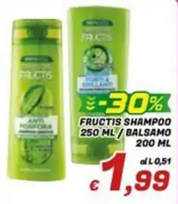 Idromarket Fructis shampoo / balsamo offerta