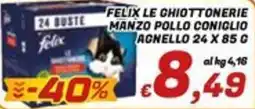 Idromarket Felix le ghiottonerie manzo pollo coniglio agnello offerta