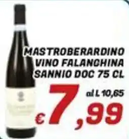 Idromarket Mastroberardino Vino Falanghina Sannio Doc offerta