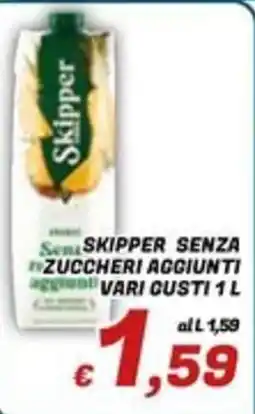 Idromarket Skipper senza zuccheri aggiunti offerta