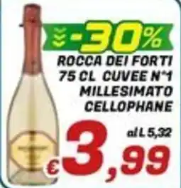 Idromarket Rocca dei Forti cuvee n°1 millesimato cellofanato offerta