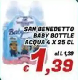 Idromarket San Benedetto baby bottle acqua offerta