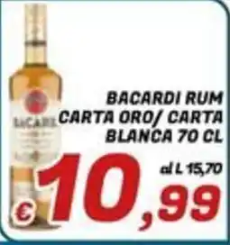 Idromarket Bacardi rum carta oro/ carta blanca offerta
