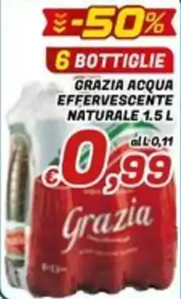 Idromarket Grazia acqua effervescente naturale offerta