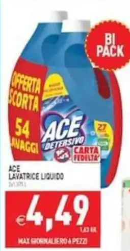Iperfamily Ace lavatrice liquido offerta