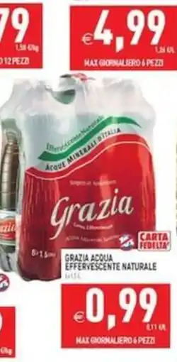 Iperfamily Grazia acqua effervescente naturale offerta