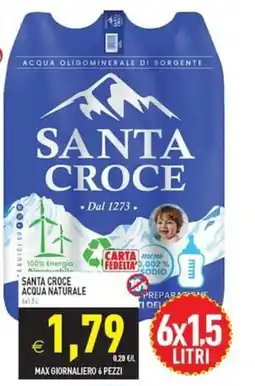 Iperfamily Santa Croce acqua naturale offerta