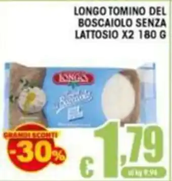 Longo tommino del boscaiolo senza lattosio