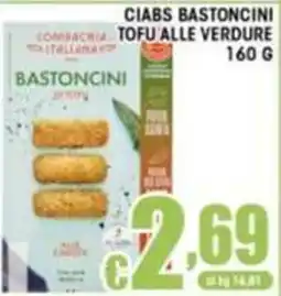 Sacoph Ciabs bastoncini tofu alle verdure offerta