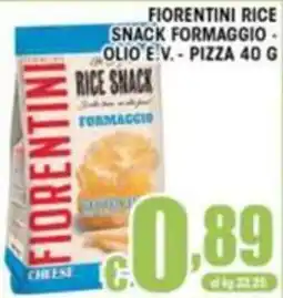 Sacoph Fiorentini rice snack formaggio offerta