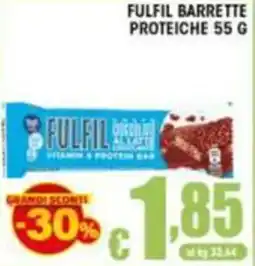 Sacoph Fulfil barrette proteiche offerta