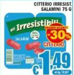 Sacoph I Irresistibili Salamini offerta
