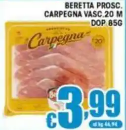 Sacoph Carpegna prosciutto offerta