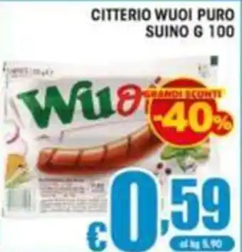 Sacoph Citterio Wuoi Puro Suino offerta