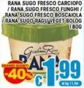 Sacoph Rana sugo fresco offerta