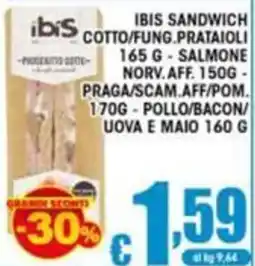 Sacoph Ibis sandwich offerta