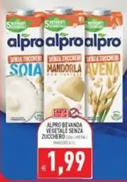 Iperfamily Alpro bevanda vegetale senza zucchero offerta