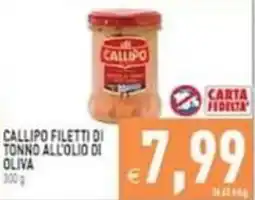 Iperfamily Callipo filetti di tonno all'olio di oliva offerta