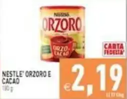 Iperfamily Nestlé Orzoro e Cacao offerta