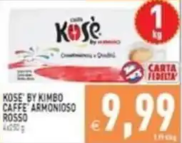 Iperfamily Kose' by Kimbo Caffè Armonioso Rosso offerta