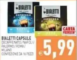 Iperfamily Bialetti capsule decaffeinato offerta