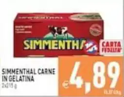 Iperfamily Simmenthal carne in gelatina offerta