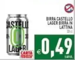 Iperfamily Birra Castello Lager offerta