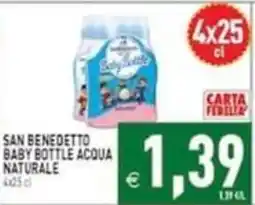 Iperfamily San Benedetto baby bottle acqua naturale offerta