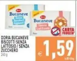 Iperfamily Doria Bucaneve biscotti senza lattosio senza zucchero offerta