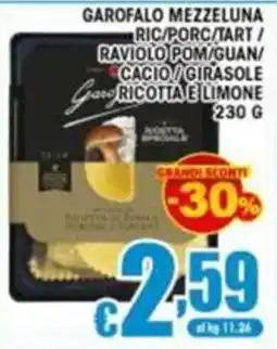 Sacoph Garofalo mezzeluna offerta