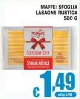 Sacoph Maffei sfoglia lasagne rustica offerta