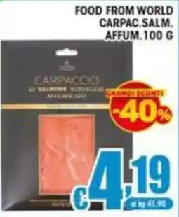 Sacoph Carpaccio di salmone norvegese affumicato offerta