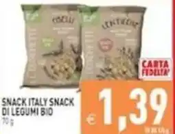 Iperfamily Snack Italy snack di legumi bio offerta
