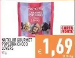 Iperfamily Nutclub gourmet popcorn choco lovers offerta