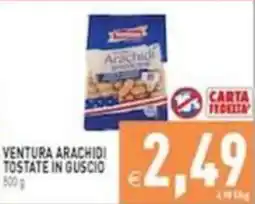 Iperfamily Ventura arachidi tostate in guscio offerta
