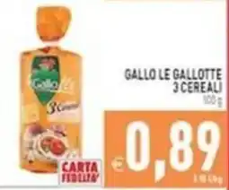 Iperfamily Gallo le gallotte 3 cereali offerta
