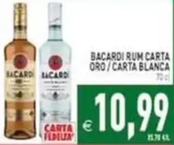 Iperfamily Bacardi rum carta oro / carta blanca offerta