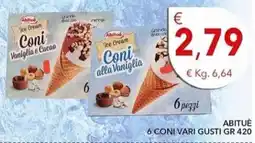 Diper Abituè Coni vari gusti offerta