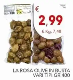 Diper La Rosa olive in busta offerta