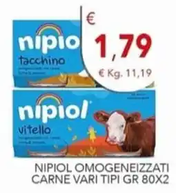 Diper Nipiol omogeneizzati carne vari tipi offerta