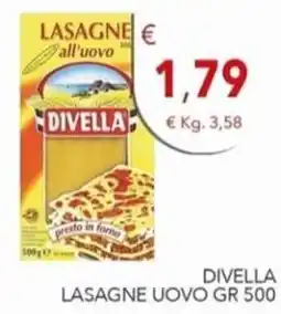 Diper Lasagne uovo Divella offerta