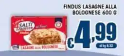 Sacoph Findus lasagne alla bolognese offerta